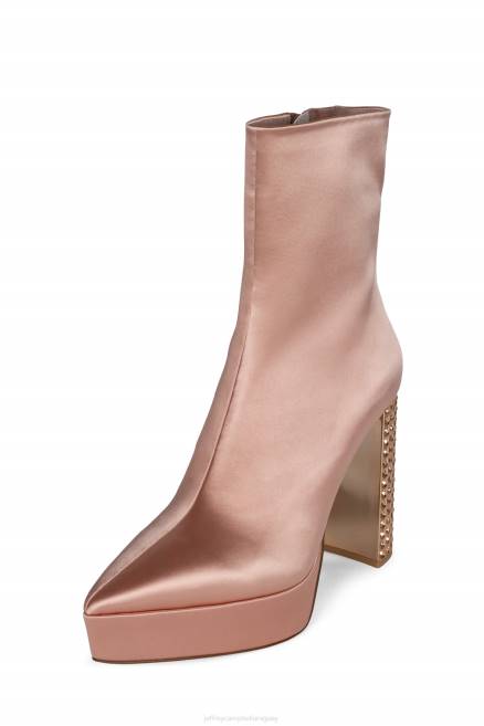 mujer bel-du-bal Jeffrey Campbell F6JX558 botines rosa satinado oro rosa