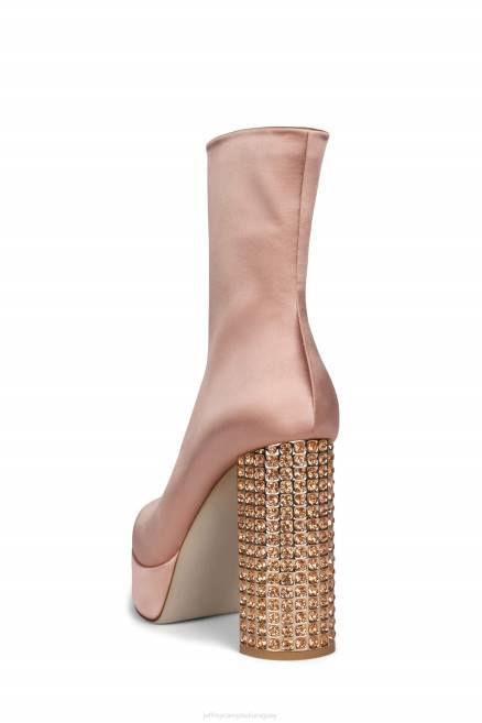 mujer bel-du-bal Jeffrey Campbell F6JX558 botines rosa satinado oro rosa