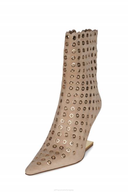 mujer brújula-e Jeffrey Campbell F6JX552 botines ante beige dorado