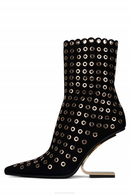 mujer brújula-e Jeffrey Campbell F6JX553 botines ante negro dorado