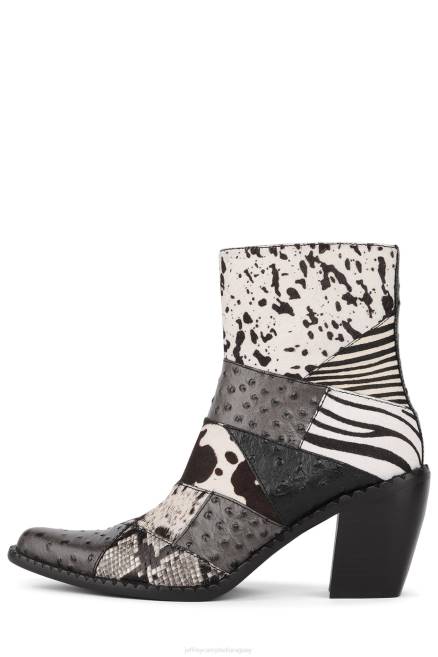 mujer caballeros Jeffrey Campbell F6JX596 botines combo exótico blanco negro