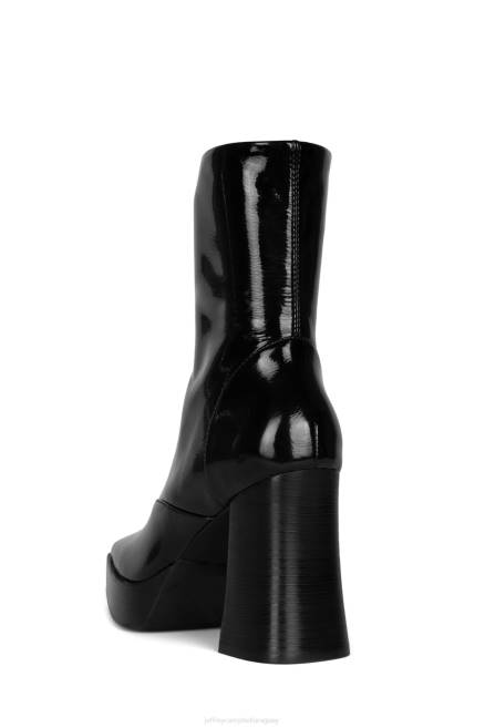 mujer calopsia Jeffrey Campbell F6JX547 botines pila de esmalte negro negro