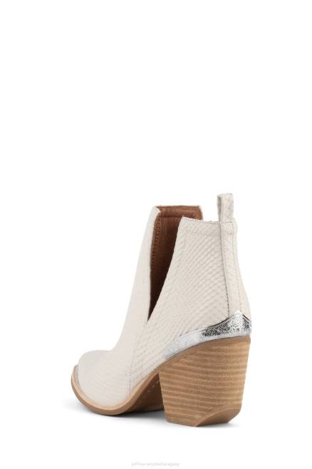 mujer cromwell Jeffrey Campbell F6JX611 botines serpiente blanca