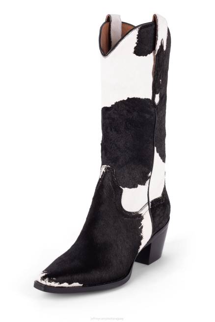 mujer dagget-f Jeffrey Campbell F6JX646 botines vaca blanca marron