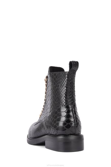 mujer damon-z Jeffrey Campbell F6JX383 botines serpiente negra