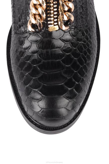 mujer damon-z Jeffrey Campbell F6JX383 botines serpiente negra