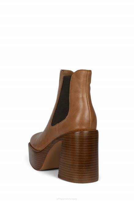 mujer ejecutante Jeffrey Campbell F6JX612 botines pila de esmalte bronceado bronceado