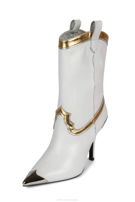 mujer el-paso Jeffrey Campbell F6JX602 botines oro blanco plata