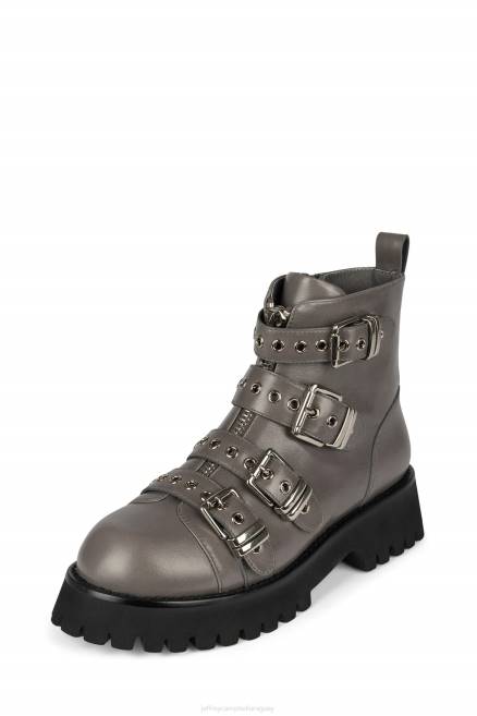 mujer empotrado Jeffrey Campbell F6JX457 botines plata gris