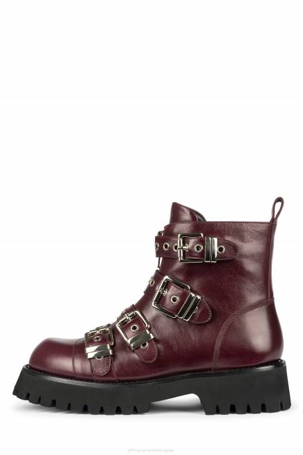 mujer empotrado Jeffrey Campbell F6JX458 botines plata merlot