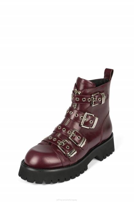 mujer empotrado Jeffrey Campbell F6JX458 botines plata merlot