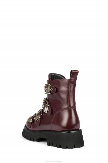 mujer empotrado Jeffrey Campbell F6JX458 botines plata merlot