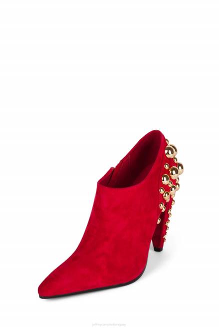 mujer galopa Jeffrey Campbell F6JX387 botines ante rojo dorado