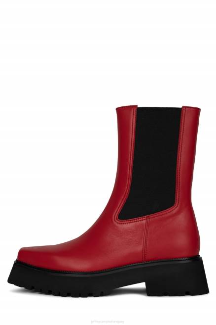 mujer glam-punk Jeffrey Campbell F6JX520 botines rojo