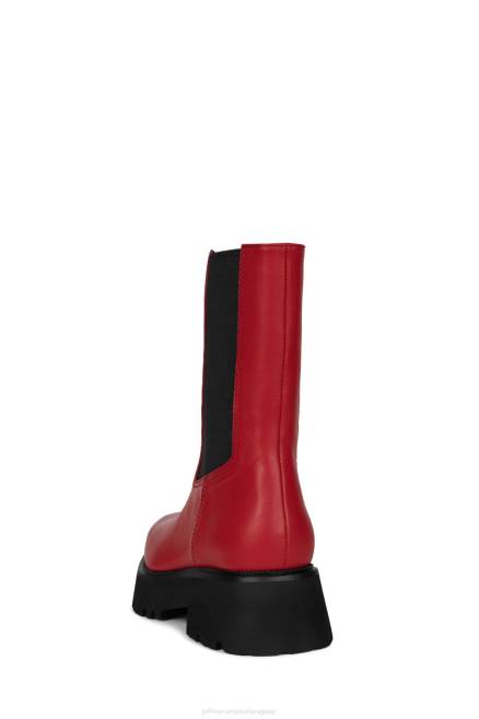 mujer glam-punk Jeffrey Campbell F6JX520 botines rojo