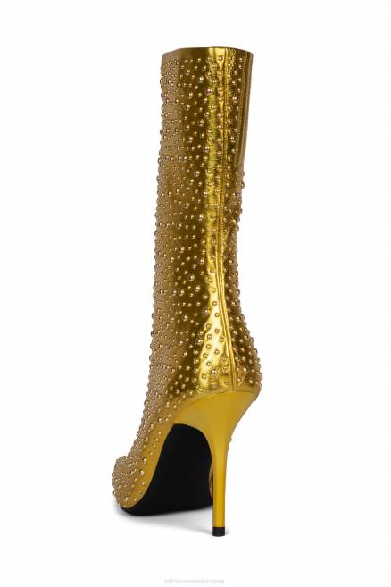 mujer icónico-e Jeffrey Campbell F6JX525 botines oro metalizado