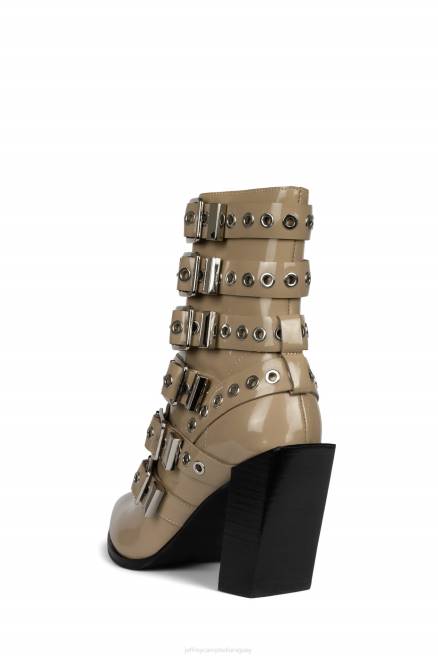 mujer ignacio-b Jeffrey Campbell F6JX659 botines plata charol topo