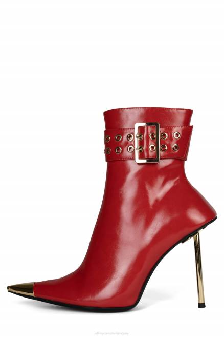 mujer influencia Jeffrey Campbell F6JX310 botines oro rojo