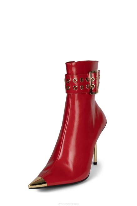 mujer influencia Jeffrey Campbell F6JX310 botines oro rojo