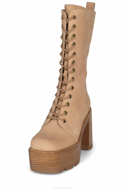 mujer la banda-lu Jeffrey Campbell F6JX637 botines pila de esmalte bronceado natural