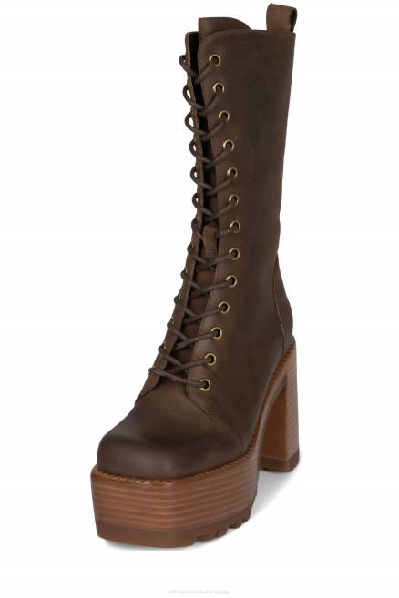 mujer la banda-lu Jeffrey Campbell F6JX638 botines pila de esmalte marrón bronceado