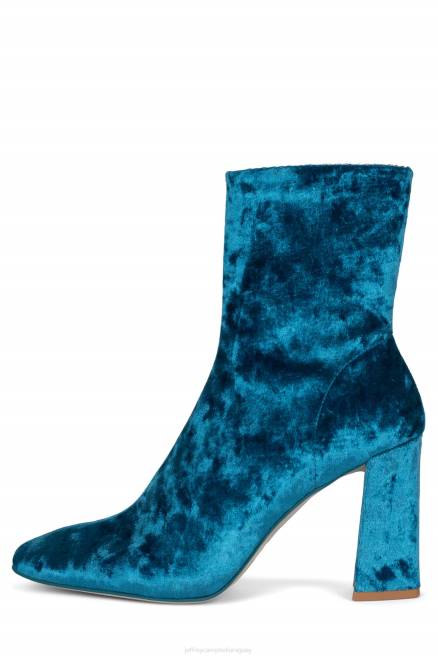 mujer larisa Jeffrey Campbell F6JX508 botines terciopelo azul triturado