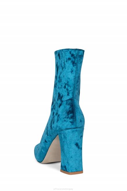 mujer larisa Jeffrey Campbell F6JX508 botines terciopelo azul triturado