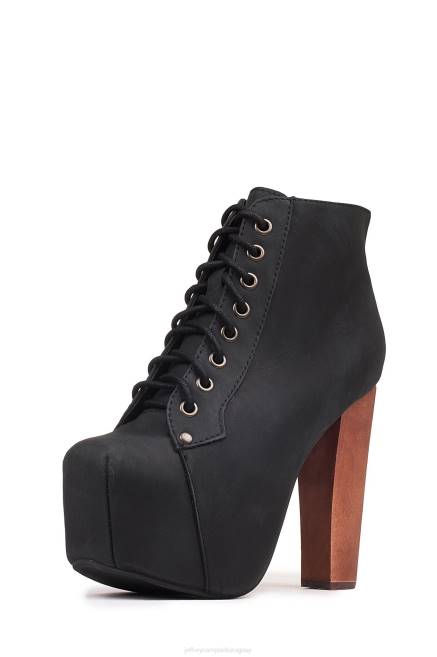 mujer lita Jeffrey Campbell F6JX339 botines negro angustiado