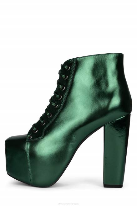 mujer lita Jeffrey Campbell F6JX399 botines verde oscuro metalizado