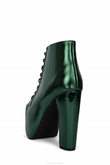 mujer lita Jeffrey Campbell F6JX399 botines verde oscuro metalizado