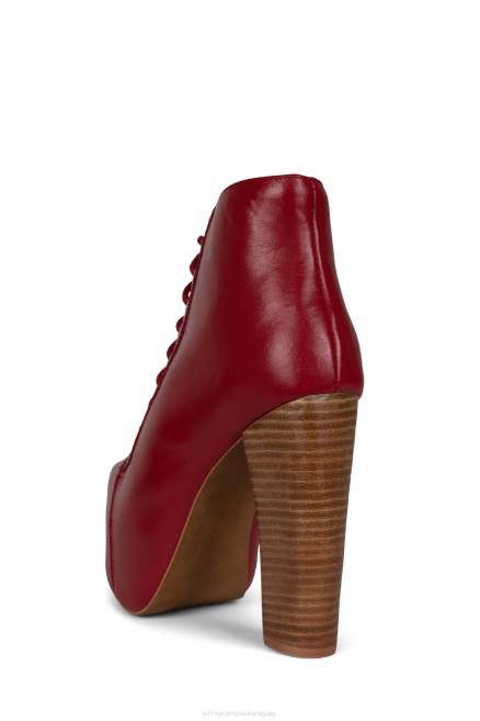 mujer lita Jeffrey Campbell F6JX495 botines pila natural roja