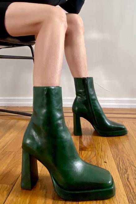 mujer maximal-lo Jeffrey Campbell F6JX327 botines verde oscuro