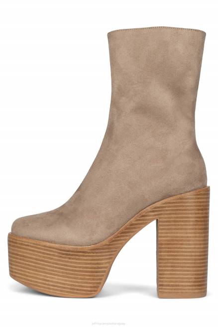 mujer mexico-3 Jeffrey Campbell F6JX618 botines pila de ante marrón topo