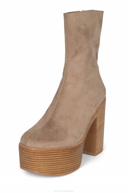 mujer mexico-3 Jeffrey Campbell F6JX618 botines pila de ante marrón topo