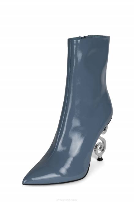 mujer musaí Jeffrey Campbell F6JX388 botines plata charol azul empolvado