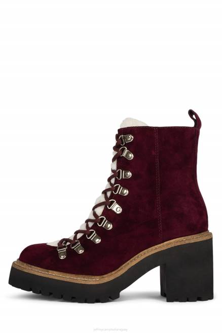 mujer oque-2 Jeffrey Campbell F6JX368 botines vino ante marfil