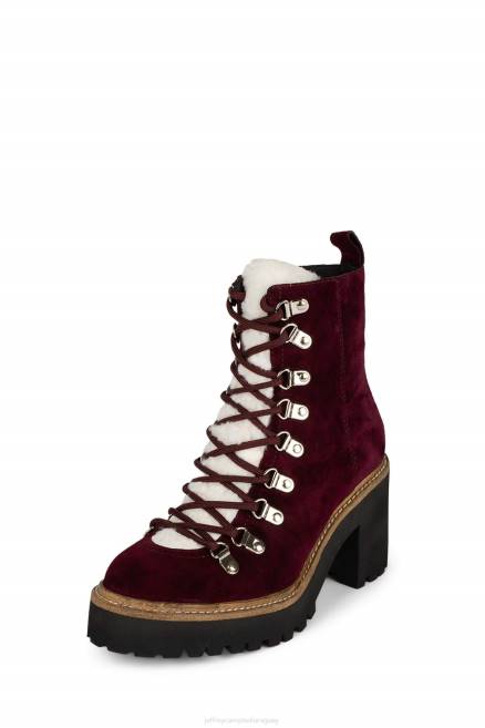 mujer oque-2 Jeffrey Campbell F6JX368 botines vino ante marfil