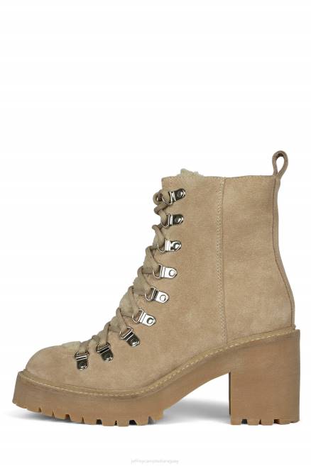 mujer oque-2 Jeffrey Campbell F6JX473 botines ante hielo marfil miel