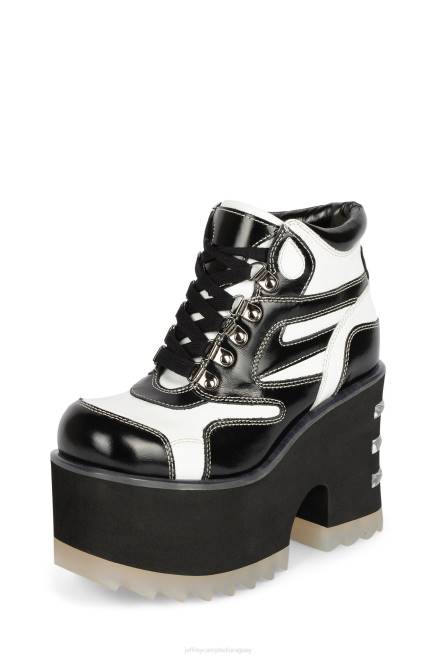 mujer peligros Jeffrey Campbell F6JX350 botines blanco negro