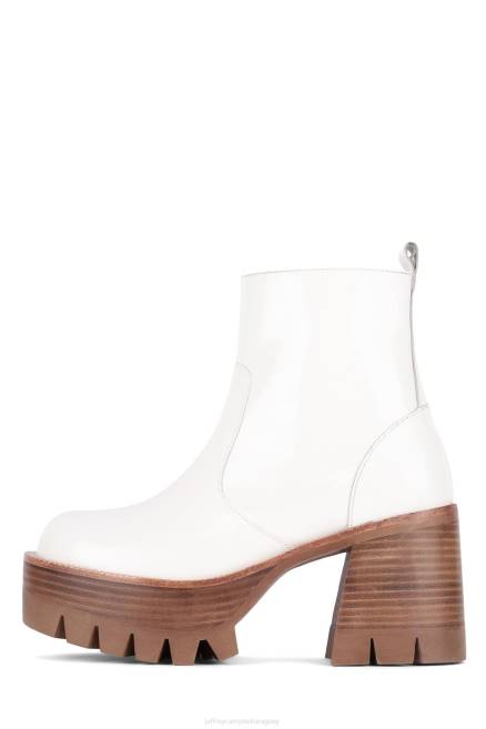 mujer quavo Jeffrey Campbell F6JX483 botines charol blanco