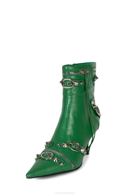 mujer rock alternativo Jeffrey Campbell F6JX308 botines plata verde