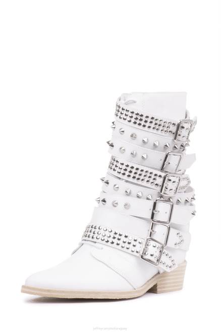 mujer semental draco Jeffrey Campbell F6JX662 botines plata blanca