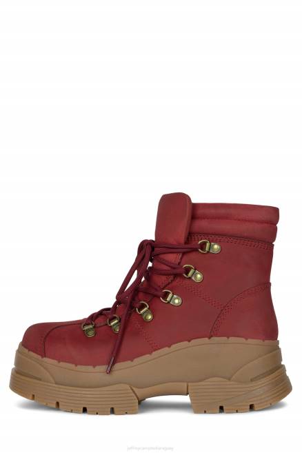 mujer siguiendo Jeffrey Campbell F6JX438 botines rojo