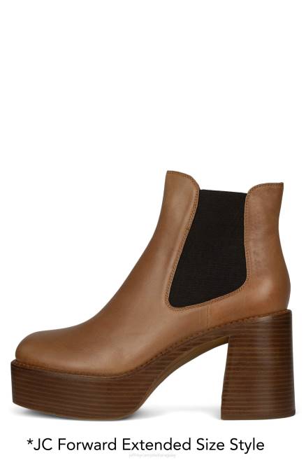 mujer tambor y bajo Jeffrey Campbell F6JX614 botines pila de esmalte bronceado bronceado