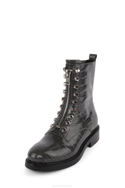 mujer tonette Jeffrey Campbell F6JX651 botines cocodrilo gris oscuro