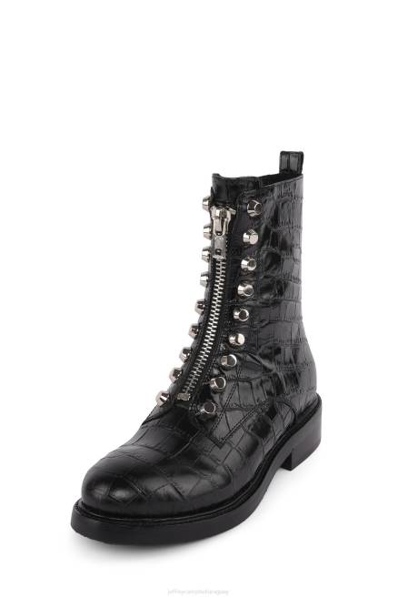 mujer tonette Jeffrey Campbell F6JX652 botines cocodrilo negro