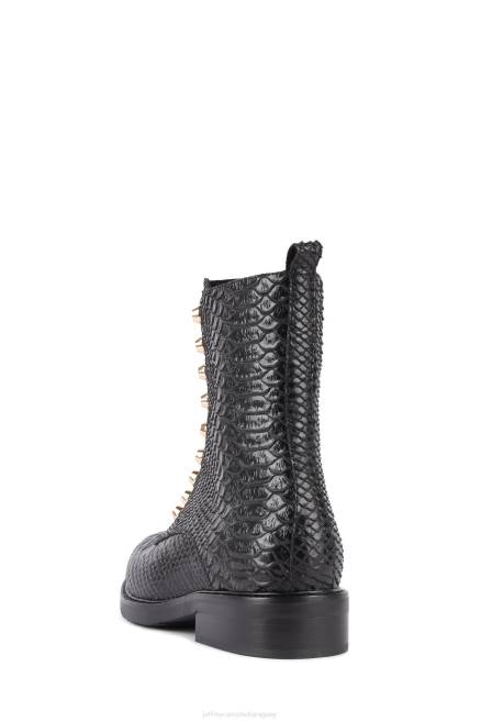 mujer tonette Jeffrey Campbell F6JX653 botines serpiente negra