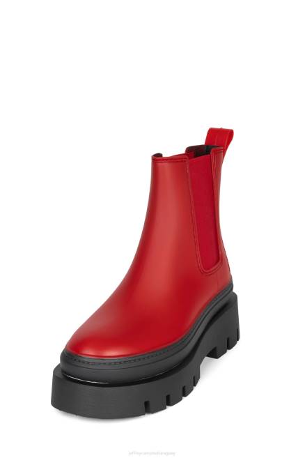 mujer tormenta de lluvia Jeffrey Campbell F6JX889 botines negro rojo