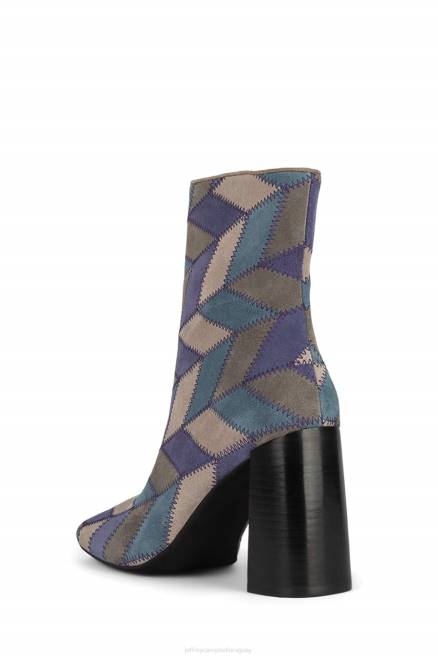 mujer verus-pw Jeffrey Campbell F6JX445 botines ante azul multi