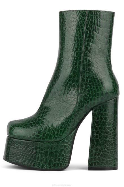 mujer viuda-nb Jeffrey Campbell F6JX372 botines caimán verde